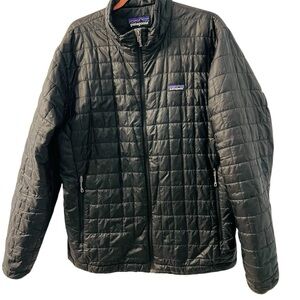 Patagonia Men’s Nano Puff Black Full Zi Jacket XL **Damaged***